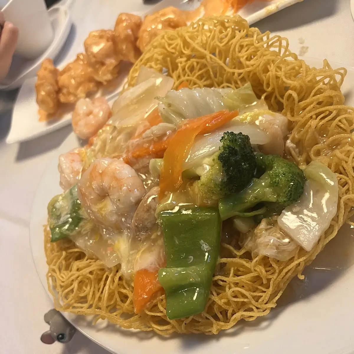 pan fried crispy noodles 两面王
